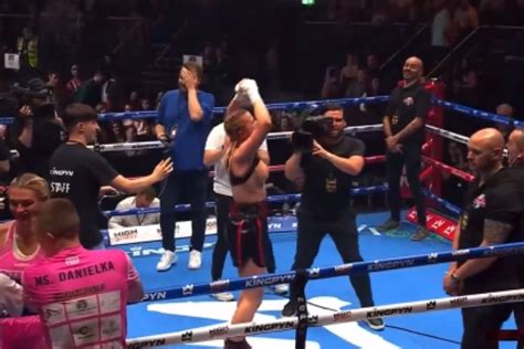 daniella hemsley leaked videos|Boxing: Daniella Hemsley flashes crowd after Kingpyn Boxing